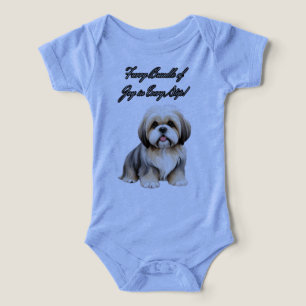 Camiseta Sussurros e Fluff: Pup Adorável em Cores Loucas