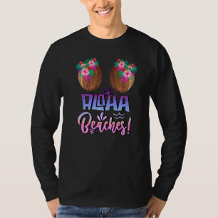 Camiseta Sutiã de Coco Aloha Beaches Com Flores Tropicais H