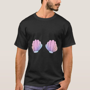 Camiseta Sutiã de Concha de Sereia Py de Despedida de Solte