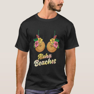 Camiseta Sutiãs Aloha Beaches  Verão Coco & Flor Mulheres