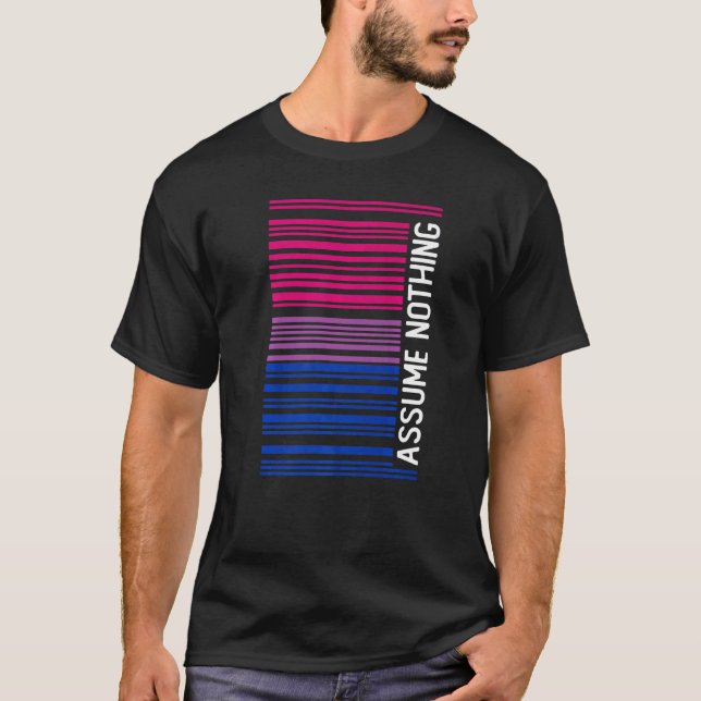 Camiseta Sutil Bissexual Assume Nada De Orgulho (Frente)