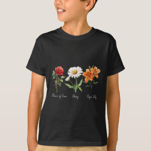 Camiseta Sutil Floral Anti Trump Flor De Amor Daisy Tige