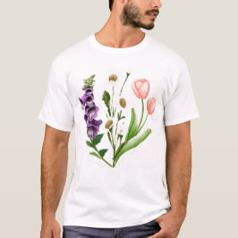 Camiseta Sutil Floral Anti-Trump Shirt Flowers Foxglove