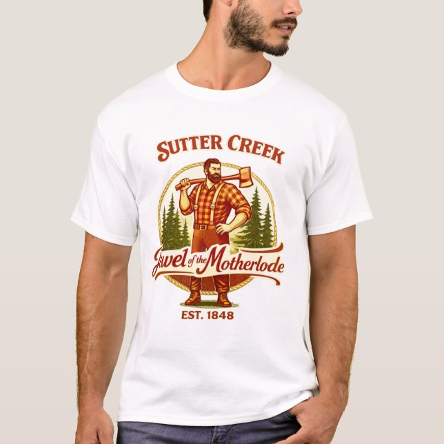 Camiseta Sutter Creek – Joia da Motherlode (Frente)