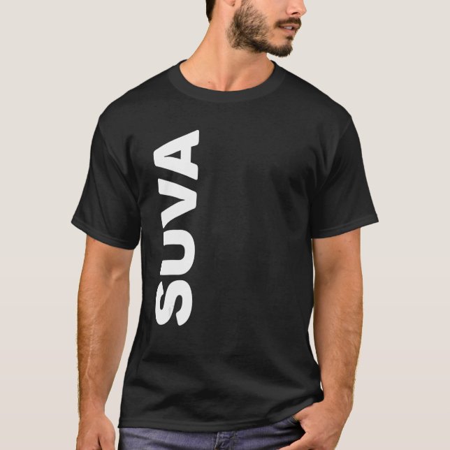 Camiseta Suva Texto Vertical (Frente)