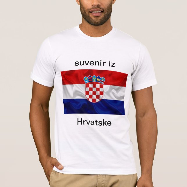 Camiseta suvenir iz Hrvatske (Frente)