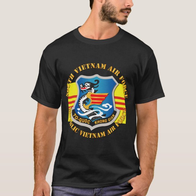 Camiseta SVAF - Força Aérea do Vietname do Sul com Flag Tx (Frente)