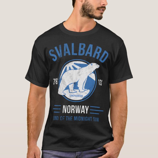 Camiseta Svalbard Norway Polar Bear Ártico (Frente)