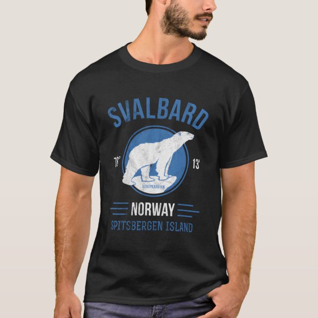 Camiseta Svalbard Norway Sweater Polar Bear Longyearbyen Co (Frente)