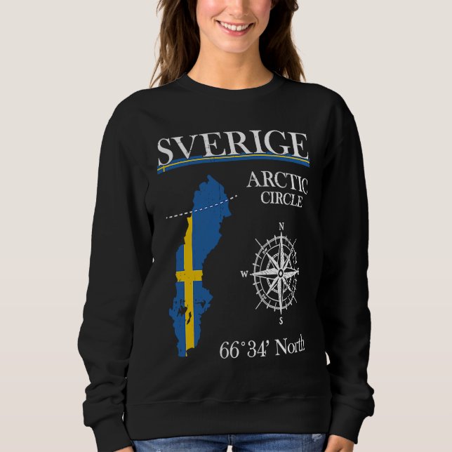 Camiseta Sverige Arctic Circle  Adventure  Sweden Swedish F (Frente)