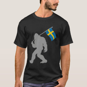 Camiseta Sverige Ou Bandeira Sueca Na Bandeira Da Suecia