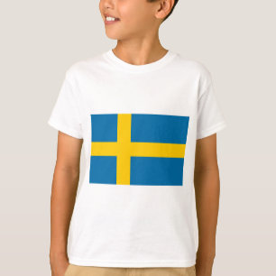 Camiseta Sveriges Flagga - Bandeira da Suecia - Bandeira Su