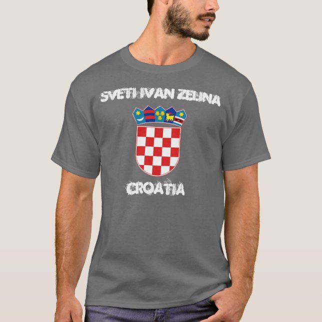 Camiseta Sveti Ivan Zelina, Croácia com brasão de armas (Frente)