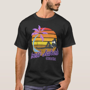 Camiseta Sveti Jakob Dubrovnik Croácia Hrvatska Beach Retro