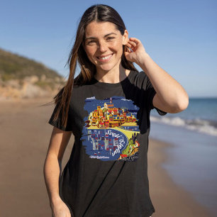 Camiseta Sveti Stefan Ilha Montenegro Viagem Azul