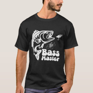 Camiseta SVG Mestre da pesca de baixo personalizado
