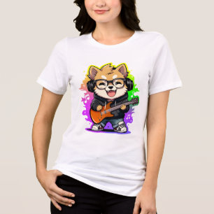 Camiseta Swag Musical Shiba Inu