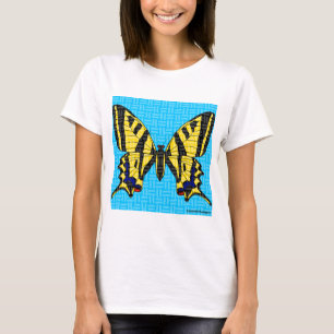 Camiseta Swallowtail (branco) - Camisa-T básica feminina