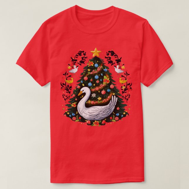 Camiseta Swan Christmas (Frente do Design)