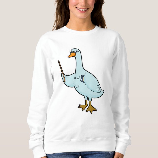 Camiseta Swan como professor com livro e ponteiro (Frente)