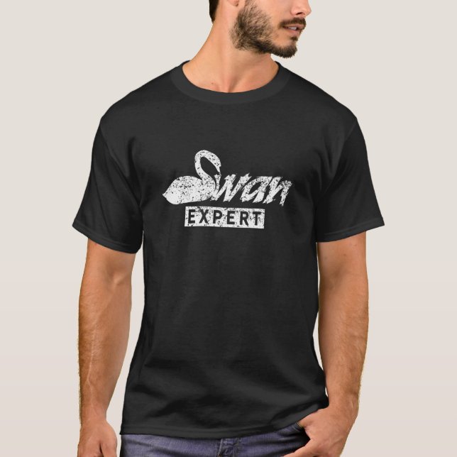 Camiseta Swan Expert Animal Waterbird Swans (Frente)