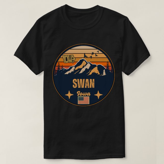Camiseta Swan, Iowa (Frente do Design)