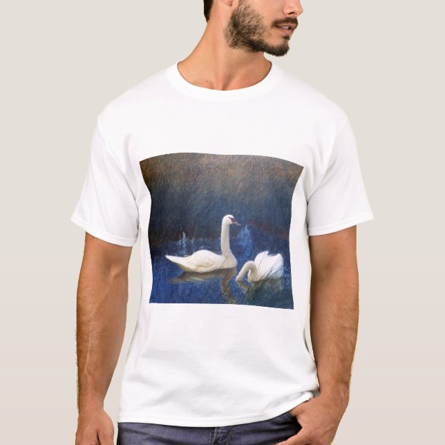 Camiseta Swans em Reeds, Bruno Liljefors (Frente)