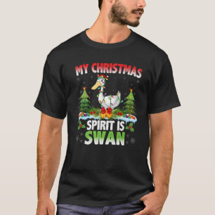 Camiseta Swans Vestindo Papai Noel Meu Espírito De Natal É 