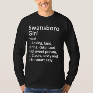 Camiseta SWANSBORO GIRL NC NORTE CAROLINA Funny City Home R