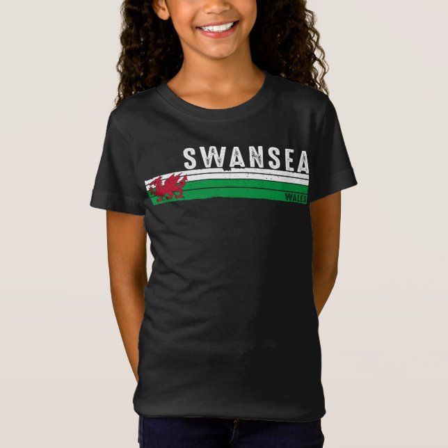 Camiseta Swansea Wales Coastal Charm (Frente)