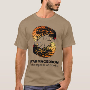 Camiseta Swarmageddon - emergência das cigarras da ninhada