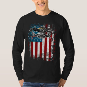 Camiseta SWCC DBG OLD GLORY Gráfico da Frente e Verso