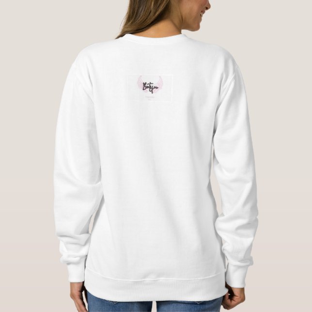 Camiseta swearshirts pour femme phrase positive (Verso)