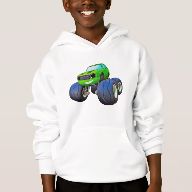 Camiseta Sweat à capuche 4x4 monstre pour enfant (Frente)