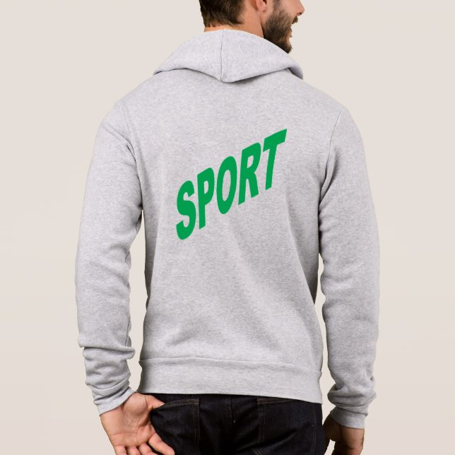 Camiseta Sweat à capuche Canvas bruyère homme SPORT (Verso)