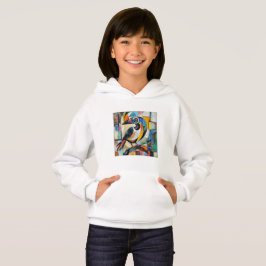 Camiseta Sweat imprimé abstrait oiseau
