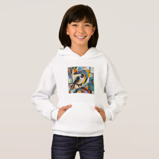 Camiseta Sweat imprimé abstrait oiseau