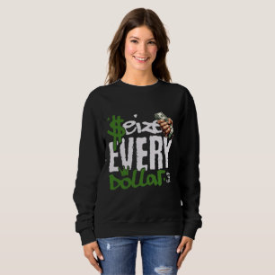 Camiseta Sweat Motivacional Toda Moeda Conta para Mulheres