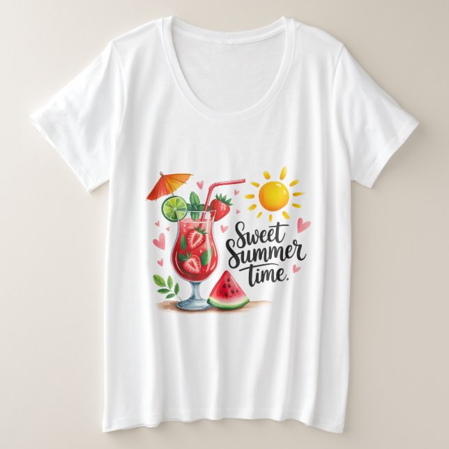 Camiseta Sweat Summertime  (Frente do Design)