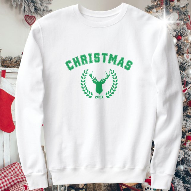 Camiseta Sweater de Natal de Ano Personalizado (Criador carregado)