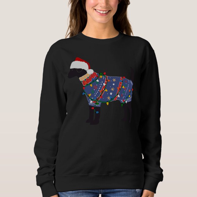 Camiseta Sweater de Natal Feio do Black Lab (Frente)