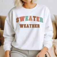 Sweater Weather Trendy Queda Varsity Sweatshirt