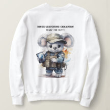 Sweatshirt Branca de Koala, Cute Koala, para amant