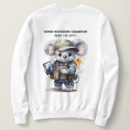 Camiseta Sweatshirt Branca de Koala, Cute Koala, para amant