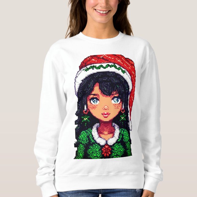 Camiseta Sweatshirt Christmasgirl (Frente)
