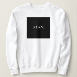 Camiseta Sweatshirt com Assinatura MAN