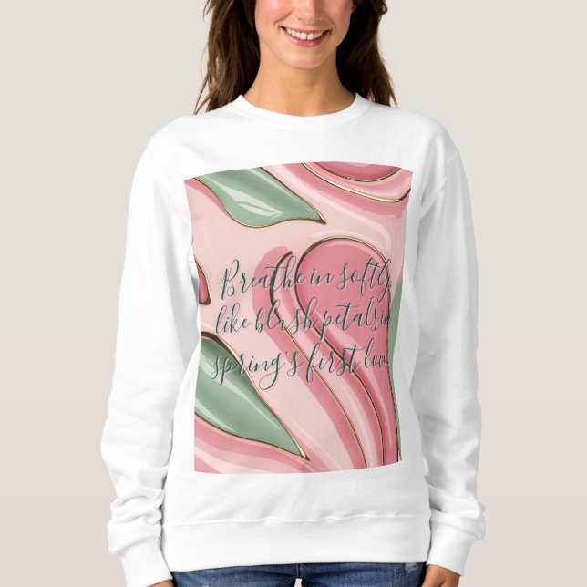Camiseta Sweatshirt com gráfico abstrato elegante (Frente)