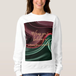 Camiseta Sweatshirt com gráfico abstrato elegante