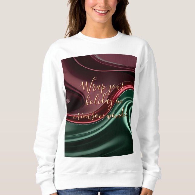 Camiseta Sweatshirt com gráfico abstrato elegante (Frente)