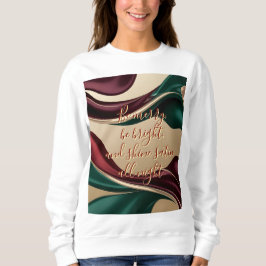 Camiseta Sweatshirt com gráfico abstrato elegante